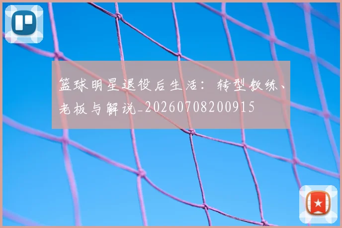 篮球明星退役后生活：转型教练、老板与解说_20260708200915