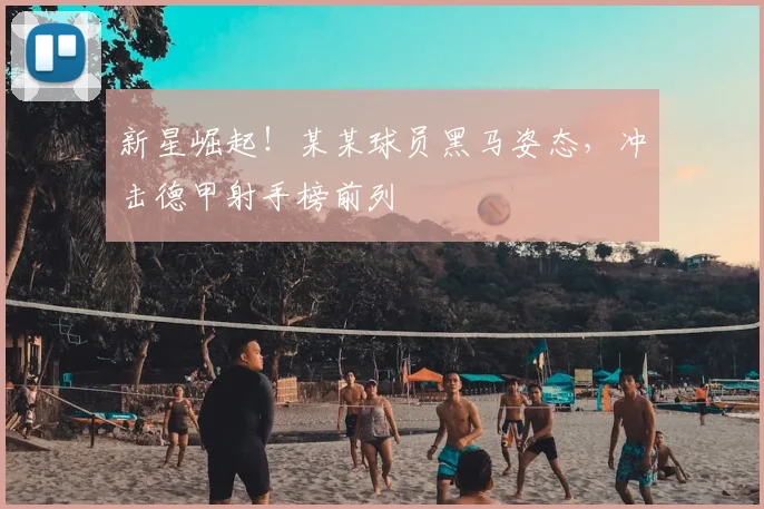 新星崛起!某某球员黑马姿态,冲击德甲射手榜前列